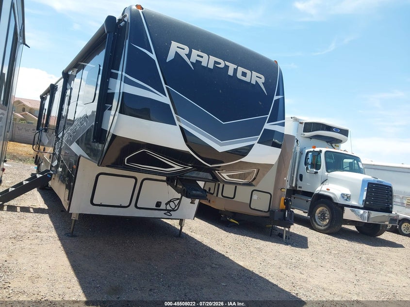 2022 KEYSTONE RV RAPTOR TOY HAULER SE auction photo 1