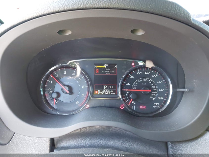 2018 Subaru Wrx Premium VIN: JF1VA1C60J8824064 Lot: 45508138