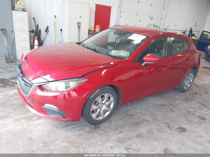 Vin: jm1bm1j70g1337156, lot: 46006392, mazda mazda3 i sport 20162