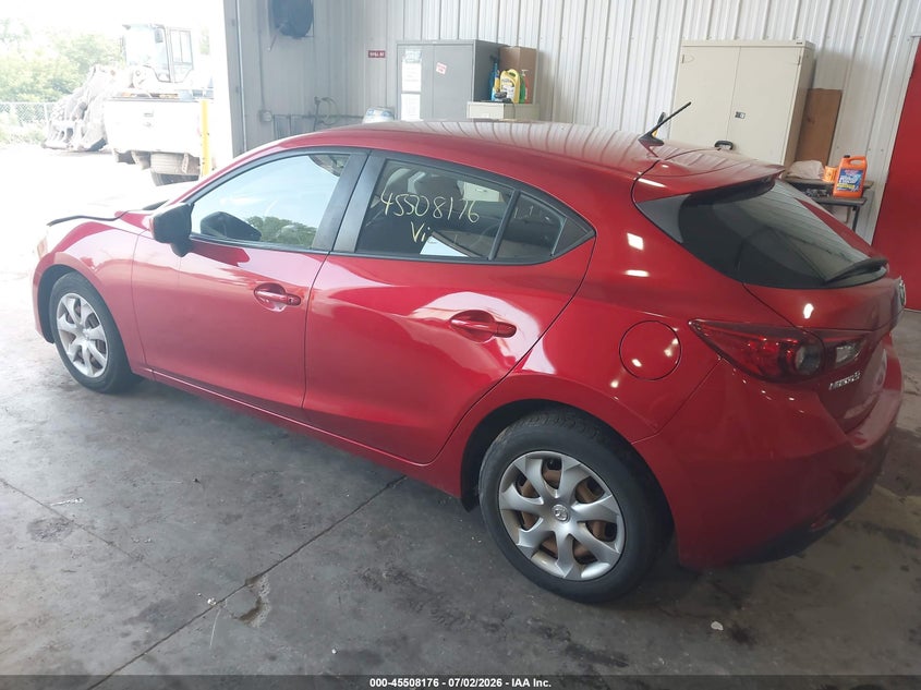 Vin: jm1bm1j70g1337156, lot: 46006392, mazda mazda3 i sport 20163