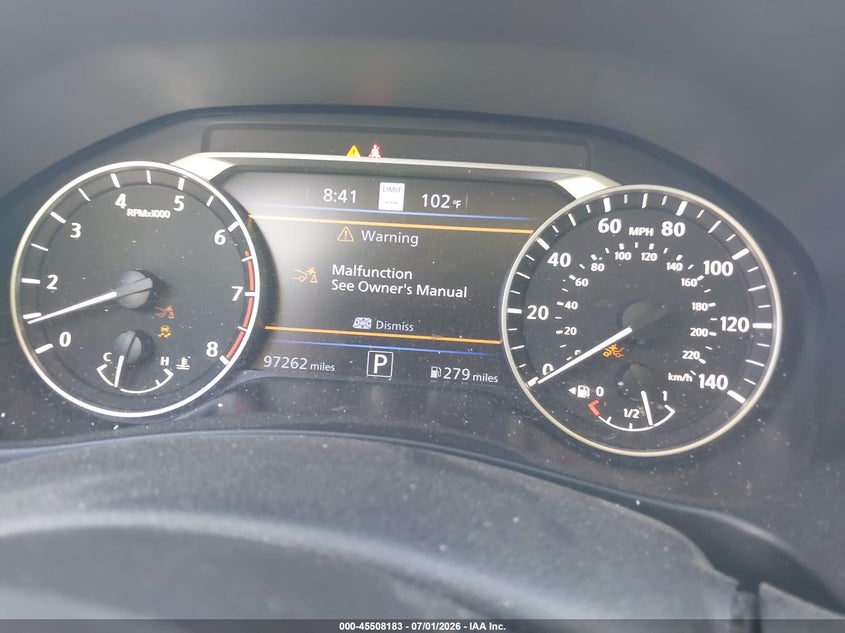 2020 NISSAN ALTIMA auction photo 7