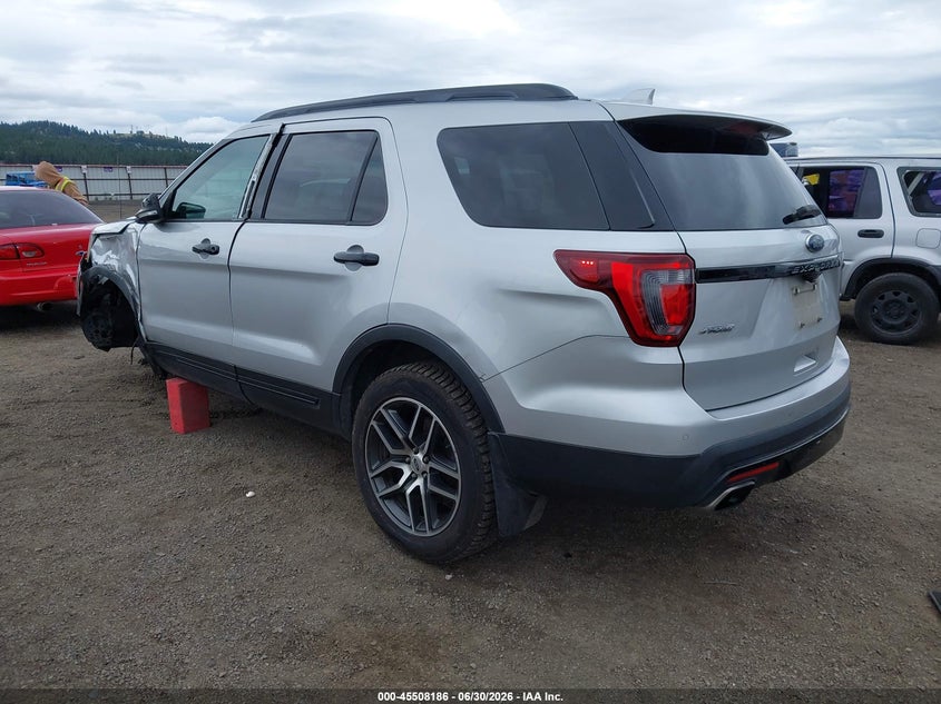 Vin: 1fm5k8gt8hga62341, lot: 46006402, ford explorer sport 20173