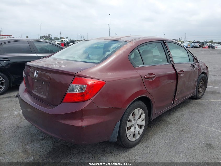 2012 HONDA CIVIC auction photo 4