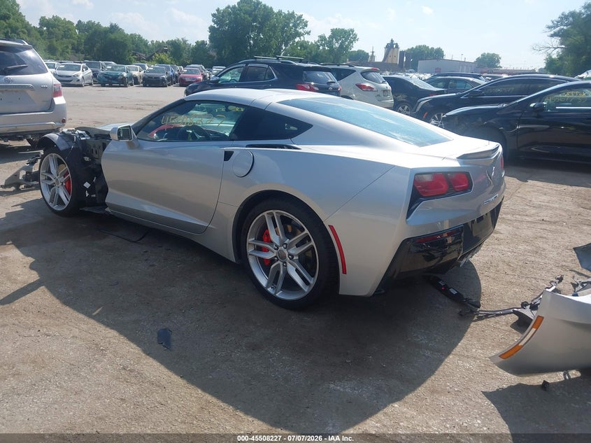Vin: 1g1yd2d71k5120348, lot: 46006443, chevrolet corvette stingray 20193