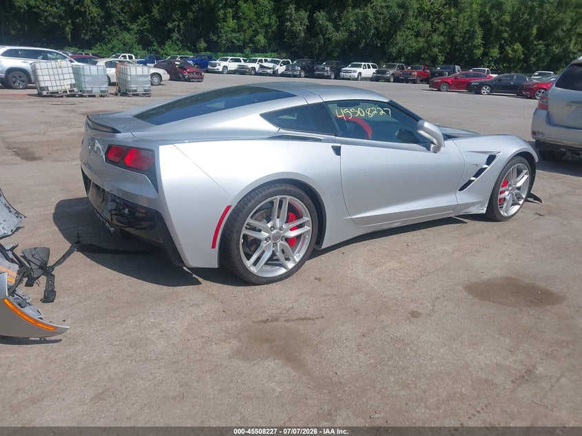 Vin: 1g1yd2d71k5120348, lot: 46006443, chevrolet corvette stingray 20194