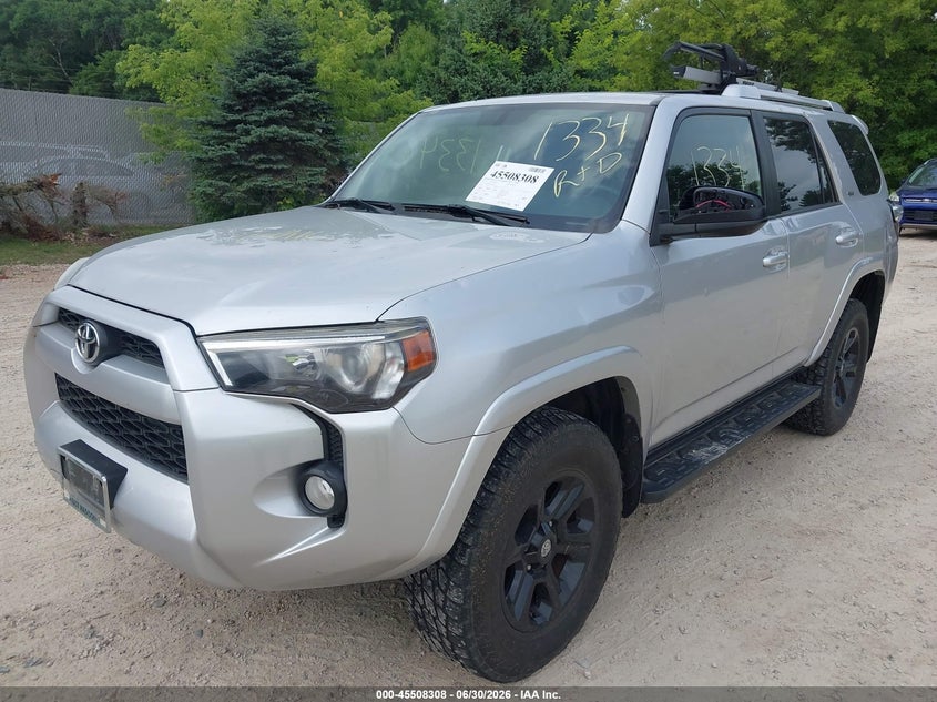 Vin: jtebu5jrxh5421581, lot: 46006524, toyota 4runner sr5 20172