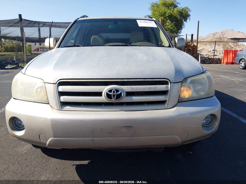 2007 TOYOTA HIGHLANDER SPORT UTILITY VEHICLE 3.3L V-6 DOHC, VVT, 215HP