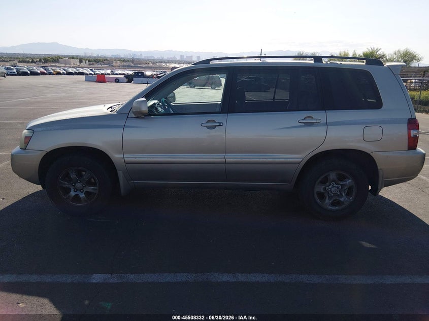2007 TOYOTA HIGHLANDER SPORT UTILITY VEHICLE 3.3L V-6 DOHC, VVT, 215HP