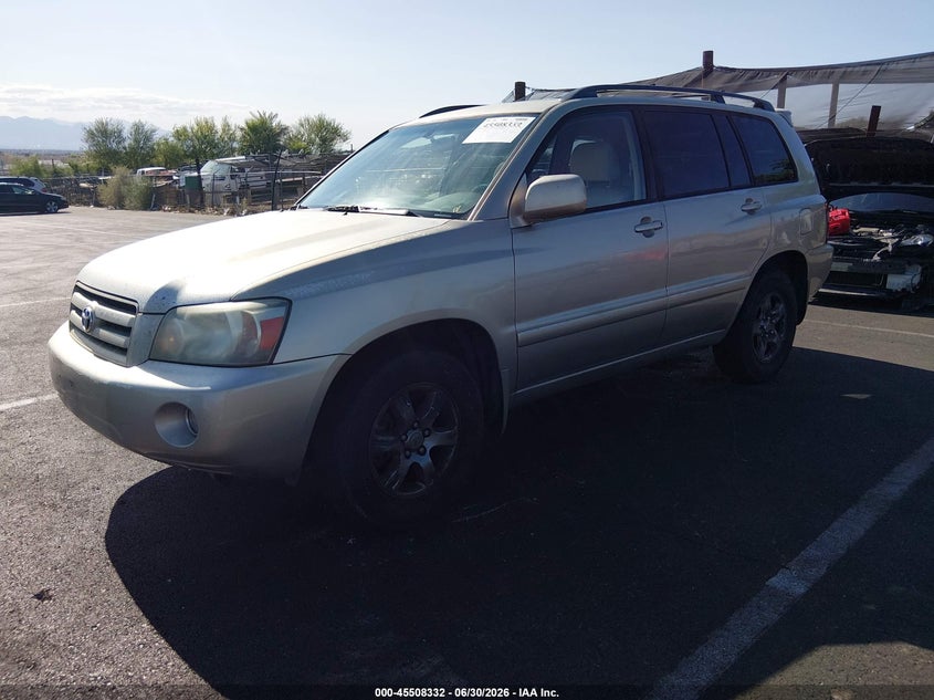 2007 TOYOTA HIGHLANDER SPORT UTILITY VEHICLE 3.3L V-6 DOHC, VVT, 215HP