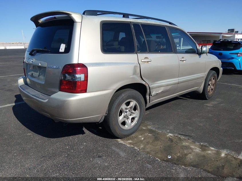 2007 TOYOTA HIGHLANDER SPORT UTILITY VEHICLE 3.3L V-6 DOHC, VVT, 215HP