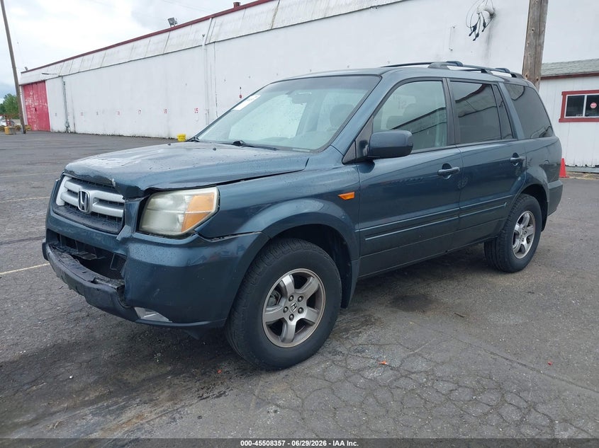 2006 Honda Pilot, Front End, IAAI, VIN 2HKYF18646H549339 — photo 2