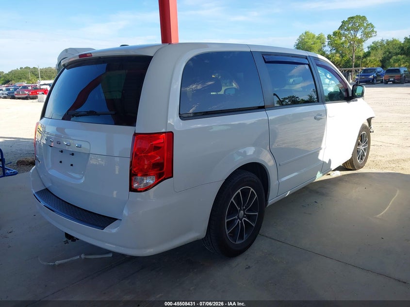 Vin: 2c4rdgbg1hr835217, lot: 46006647, dodge grand caravan se plus 20174