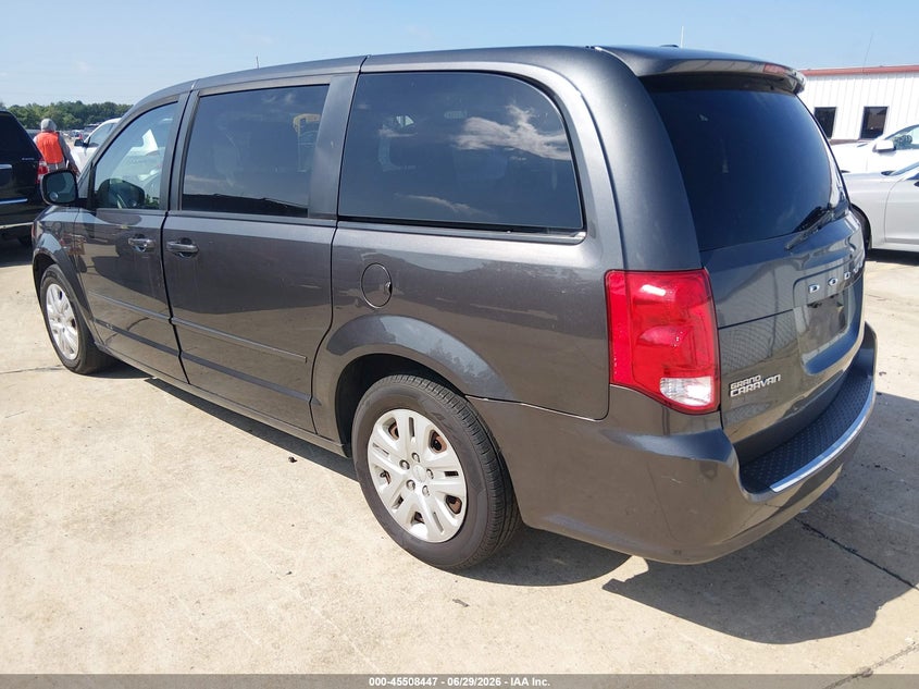 Vin: 2c4rdgbg2gr251391, lot: 46006663, dodge grand caravan se 20163