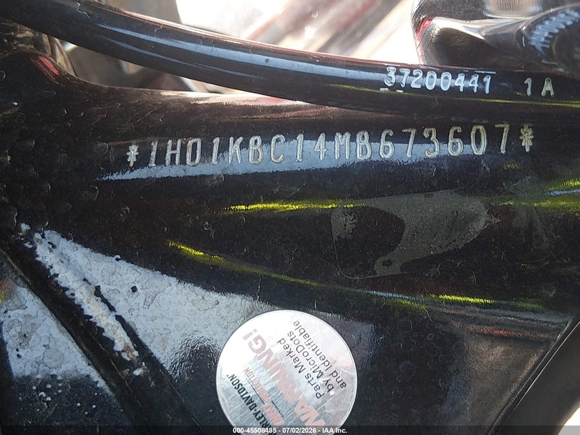 2021 Harley-Davidson Flhx VIN: 1HD1KBC14MB673607 Lot: 45508485