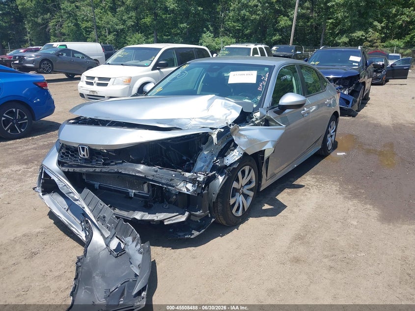 2025 Honda Civic, Front End, IAAI, VIN 2HGFE2F26SH599356 — photo 2
