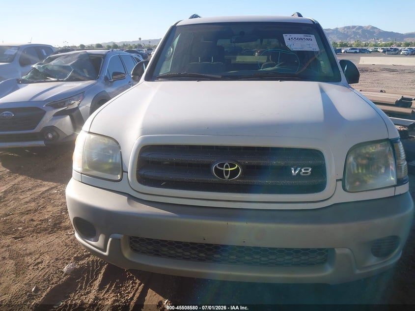 2001 Toyota Sequoia Sr5 V8 VIN: 5TDZT34A01S052830 Lot: 45508580