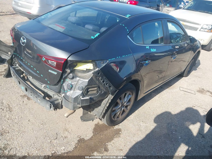 Vin: jm1bm1u70g1309532, lot: 46006802, mazda mazda3 i sport 20164
