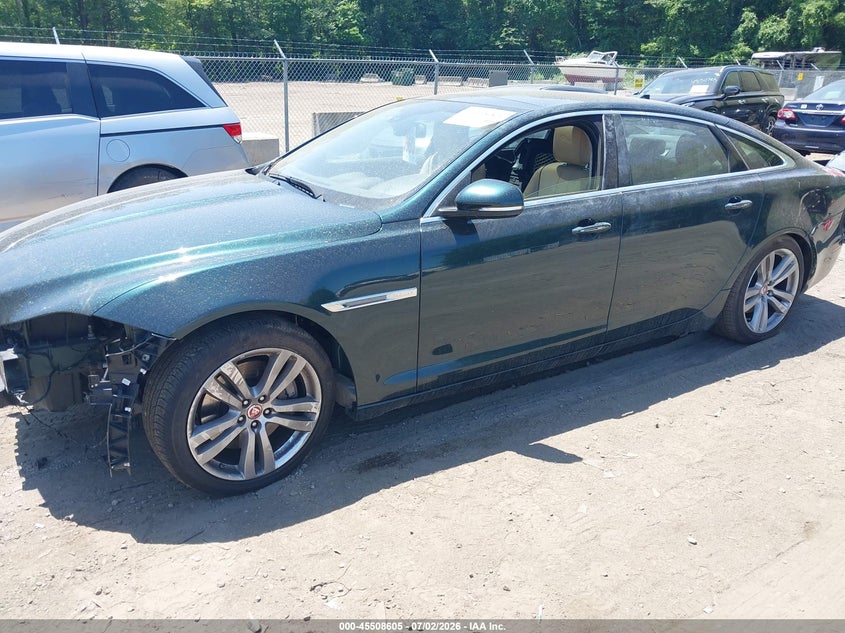 Vin: sajwj2gd2d8v50109, lot: 46006821, jaguar xj xjl portfolio 20132