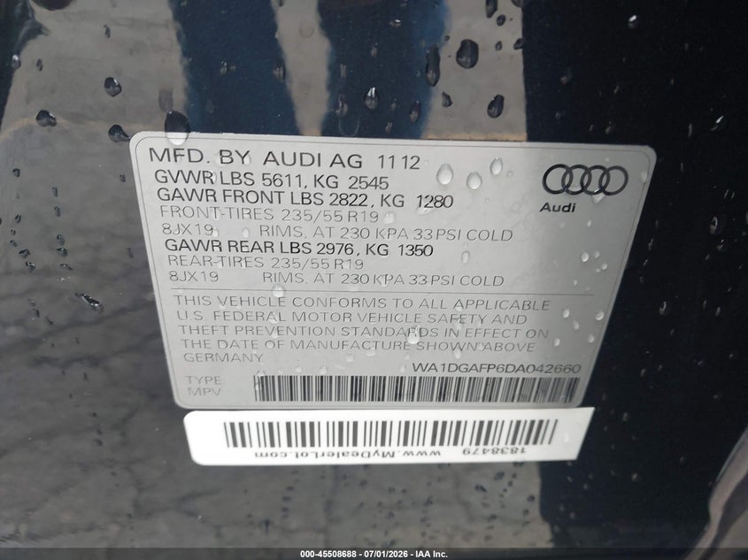 2013 AUDI Q5 3.0T PREMIUM PLUS · Photo 9
