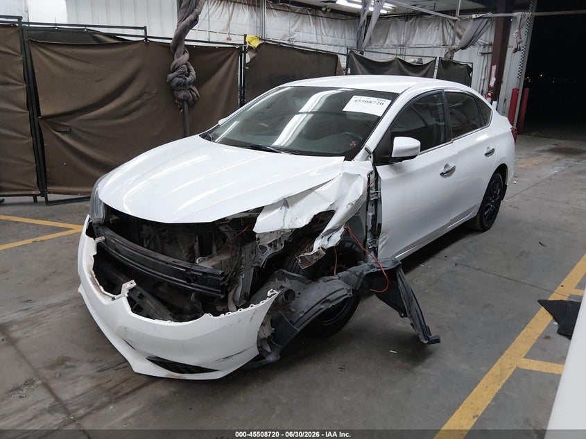 2017 Nissan Sentra, Удар спереду, IAAI, VIN 3N1AB7AP0HY222934 — фото 2
