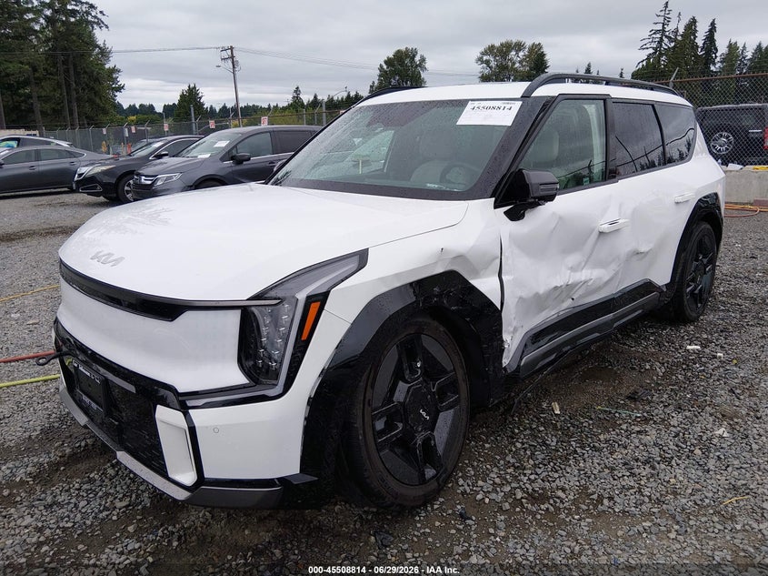 Vin: kndaefs59s6054513, lot: 46007030, kia ev9 gt-line 20252