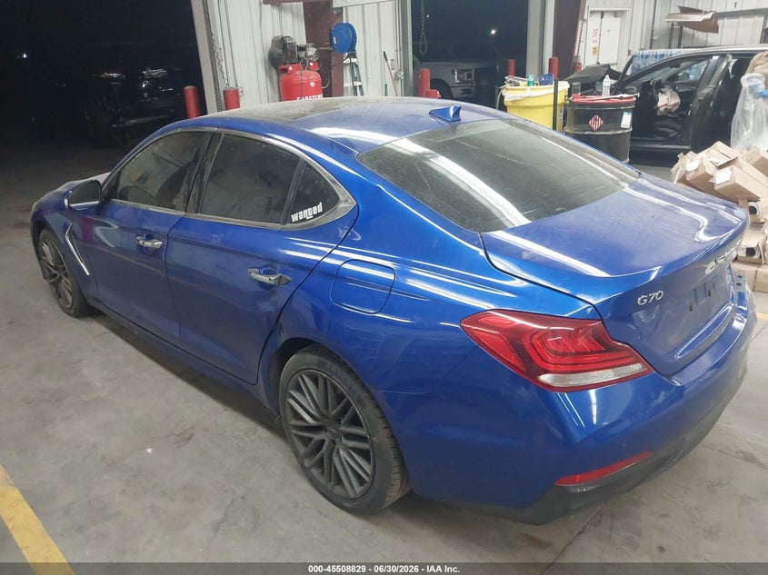 Vin: kmtg34la7ku022530, lot: 46007045, genesis g70 2.0t advanced 20193