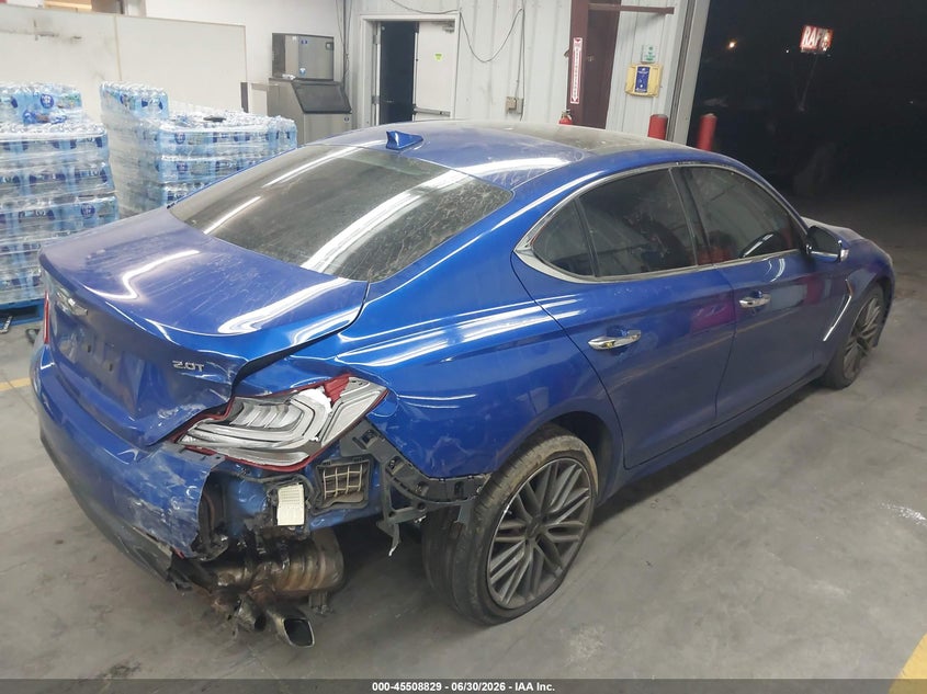 Vin: kmtg34la7ku022530, lot: 46007045, genesis g70 2.0t advanced 20194