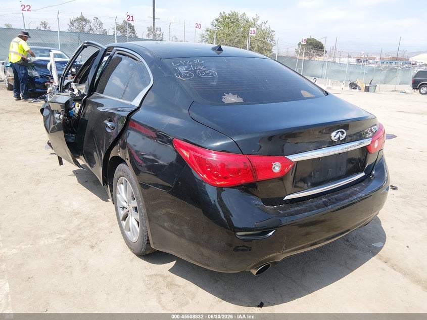 Vin: jn1cv7ap8hm641360, lot: 46007048, infiniti q50 2.0t base 20173