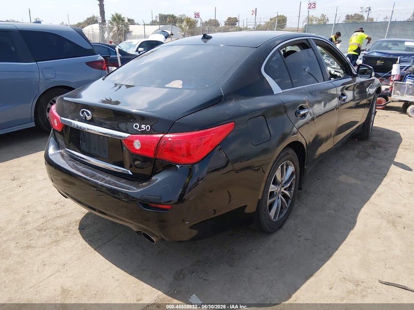 Vin: jn1cv7ap8hm641360, lot: 46007048, infiniti q50 2.0t base 20174