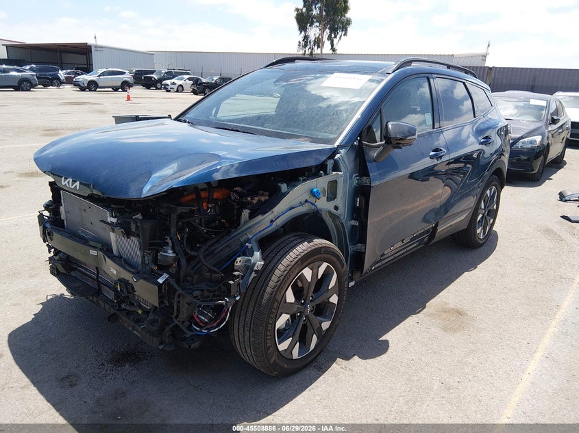 Vin: kndpzdah9p7105072, lot: 46007102, kia sportage plug-in hybrid x-line prestige 20232