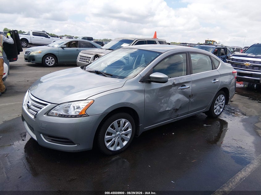2014 Nissan Sentra, Лівий бік, IAAI, VIN 3N1AB7AP7EY249690 — фото 2