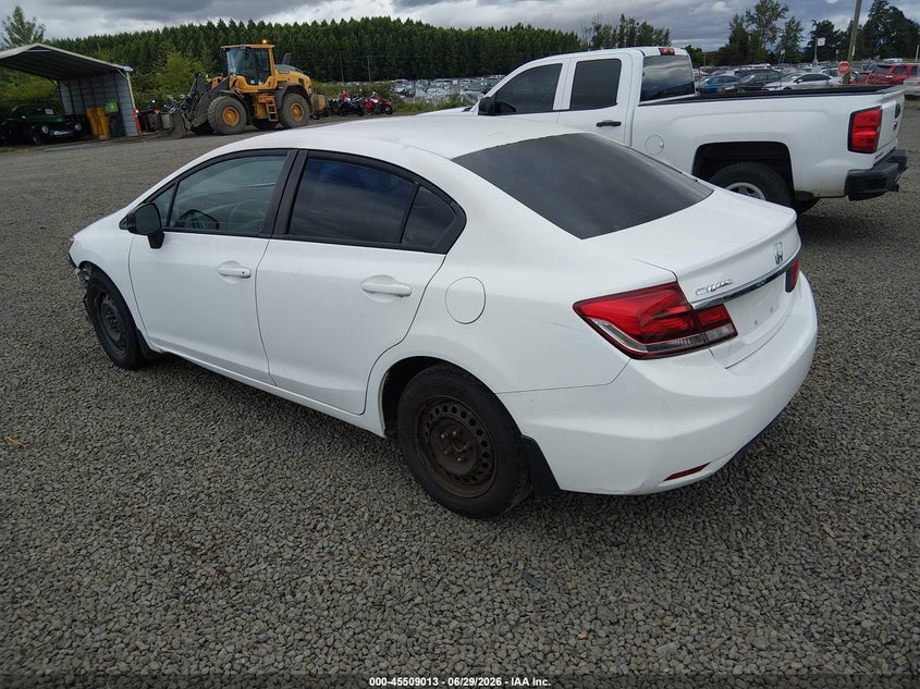 HONDA CIVIC 2013 VIN 19XFB2F83DE264985