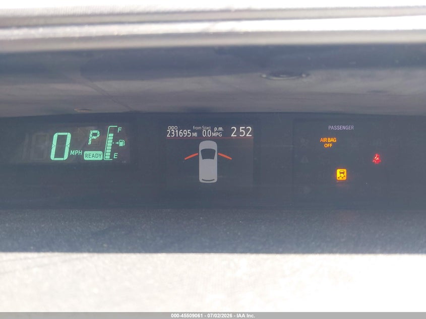 2012 Toyota Prius C Three VIN: JTDKDTB37C1027975 Lot: 45509061