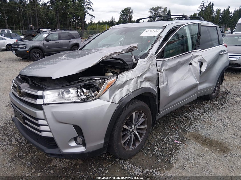 Vin: 5tdjzrfh6js524506, lot: 46007346, toyota highlander xle 20182