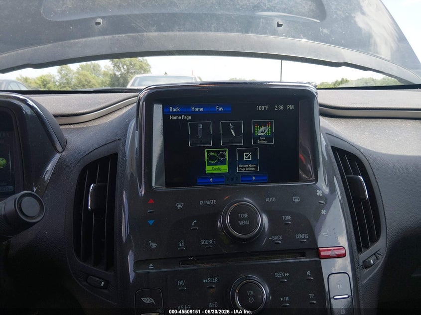 2012 Chevrolet Volt VIN: 1G1RB6E40CU113291 Lot: 45509151