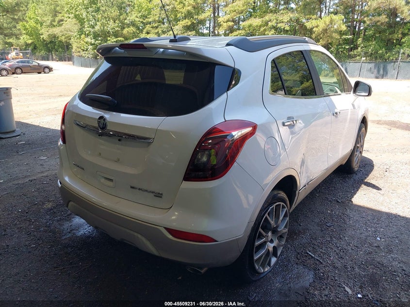 Vin: kl4cj2sb0hb038679, lot: 46007447, buick encore sport touring 20174