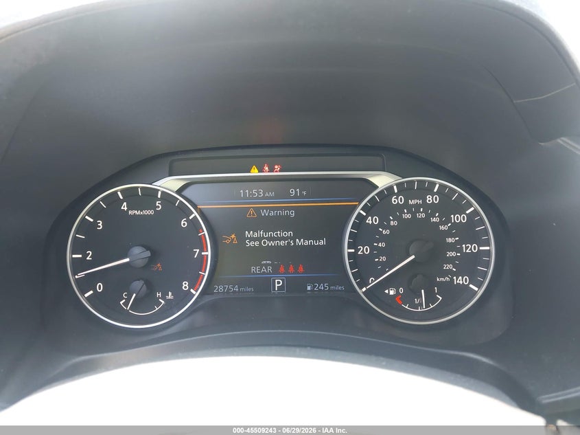 NISSAN ALTIMA 2024 VIN 1N4BL4DV0RN309387