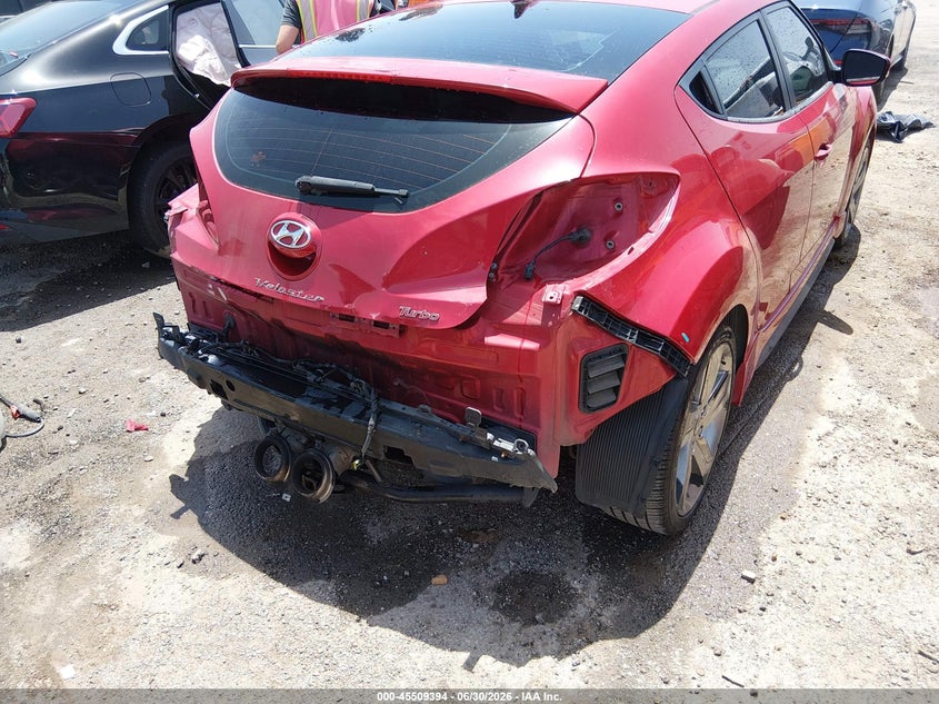 2013 Hyundai Veloster Turbo W/Black VIN: KMHTC6AE3DU168758 Lot: 45509394