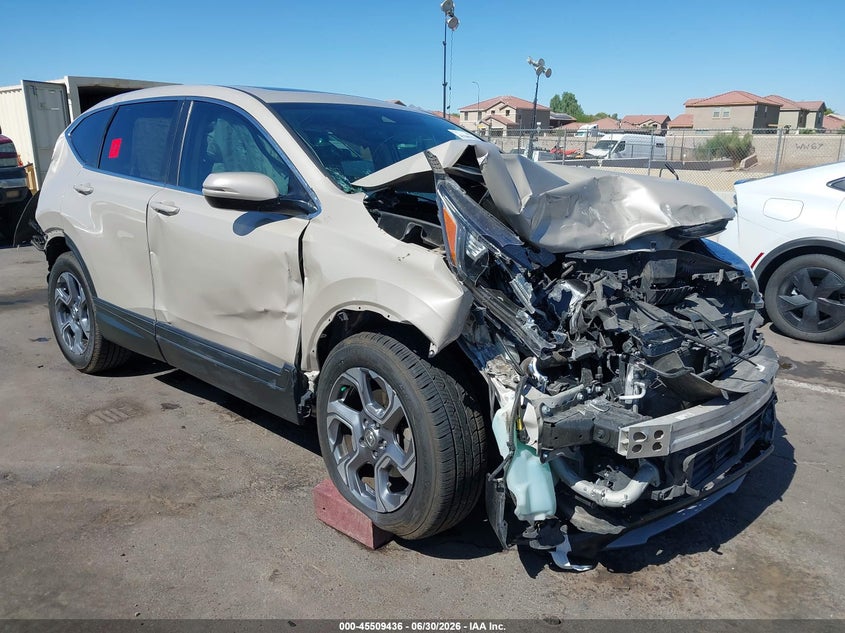 2018 Honda Cr-V Ex-L/Ex-L Navi, Front & Rear, IAAI, VIN 5J6RW1H80JL006848