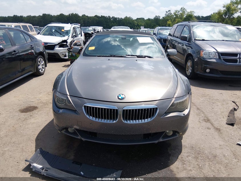 2006 BMW 650I VIN: WBAEK134X6CN76820 Lot: 45509443
