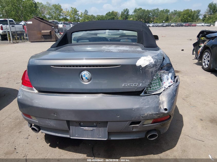 2006 BMW 650I VIN: WBAEK134X6CN76820 Lot: 45509443