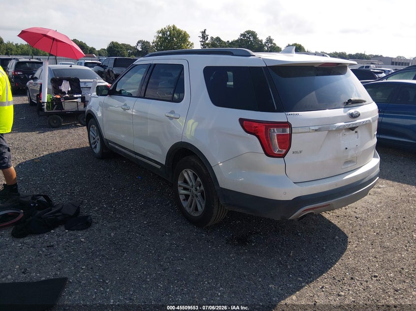 Vin: 1fm5k7dh6hgb03642, lot: 46007769, ford explorer xlt 20173