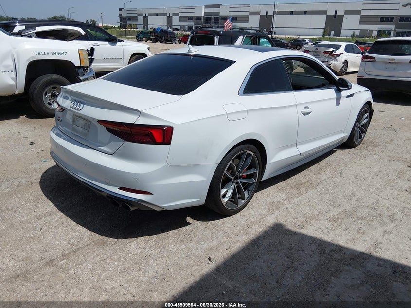 Vin: waup4af55ja024380, lot: 46007780, audi s5 3.0t premium plus 20184