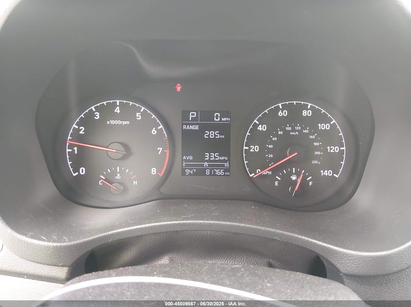 2019 HYUNDAI ACCENT SEDAN 1.6L I-4 DI, DOHC, VVT, 130HP
