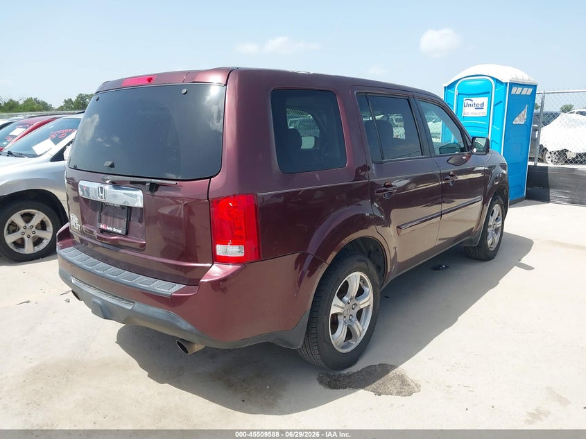 Vin: 5fnyf3h52cb038046, lot: 46007804, honda pilot ex-l 20124
