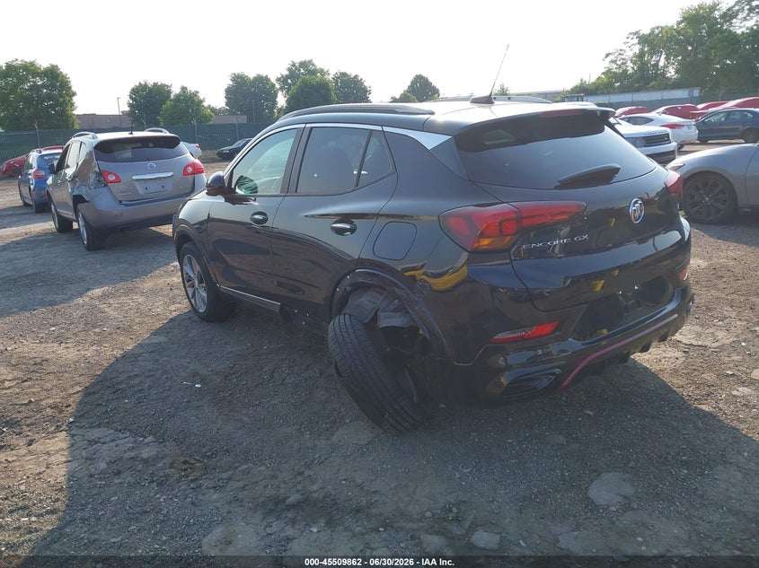 Vin: kl4mmbs20lb067281, lot: 46008078, buick encore gx fwd preferred 20203
