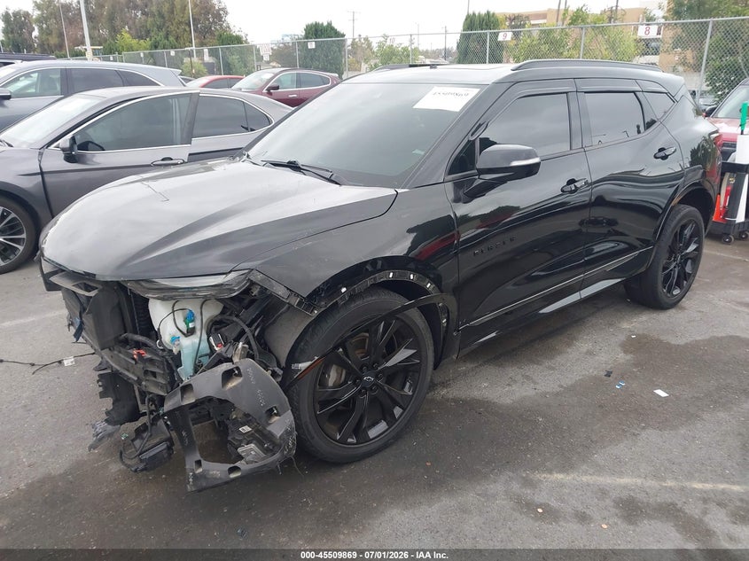 Vin: 3gnkbersxls686427, lot: 46008085, chevrolet blazer fwd rs 20202