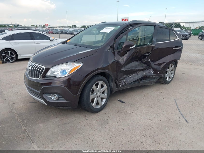 Vin: kl4cjgsb8eb731315, lot: 46008150, buick encore leather 20142