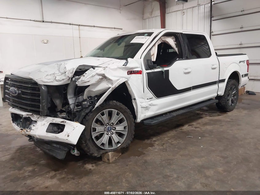 Vin: 1ftew1eg9hfb68874, lot: 46009287, ford f-150 xlt 20172