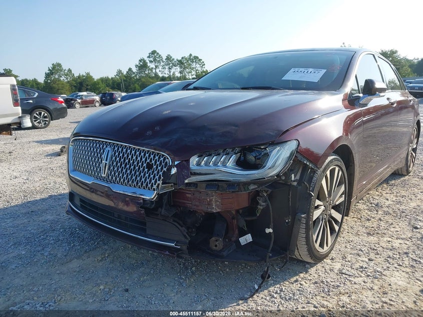 2017 Lincoln Mkz Select VIN: 3LN6L5C90HR603014 Lot: 45511157